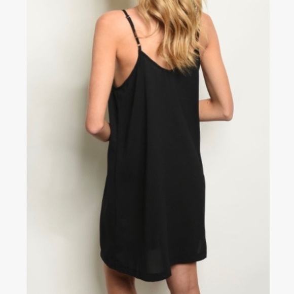 NEW Entro black button front dress - Picture 7 of 7